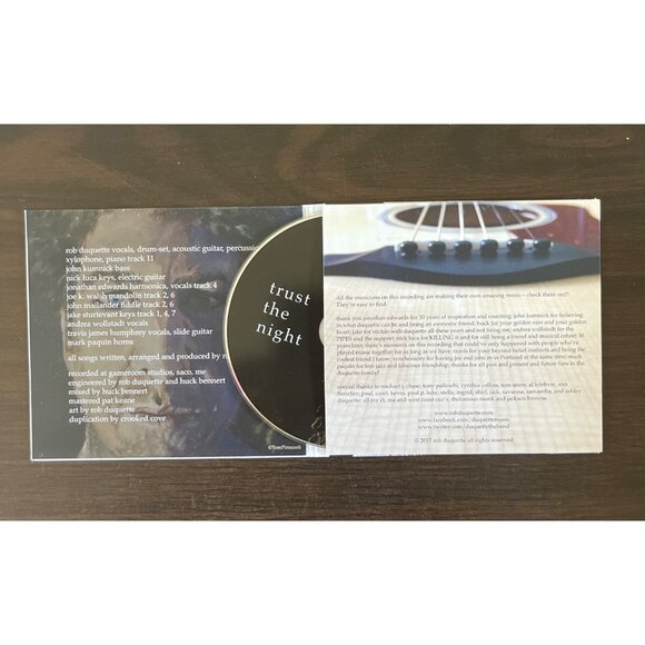 3 For $6 Duquette : Trust The Night (CD, 2017) Gameroom Studios Promo - Picture 2 of 3